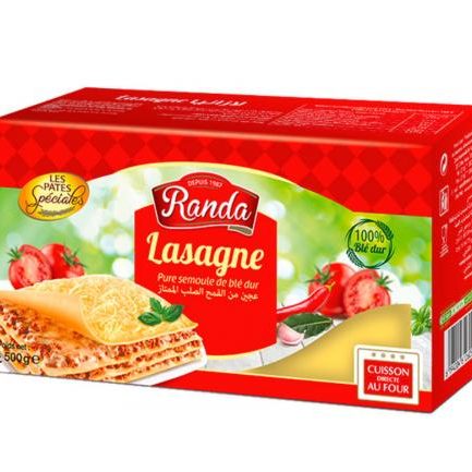 Pâtes Lasagne RANDA 500g